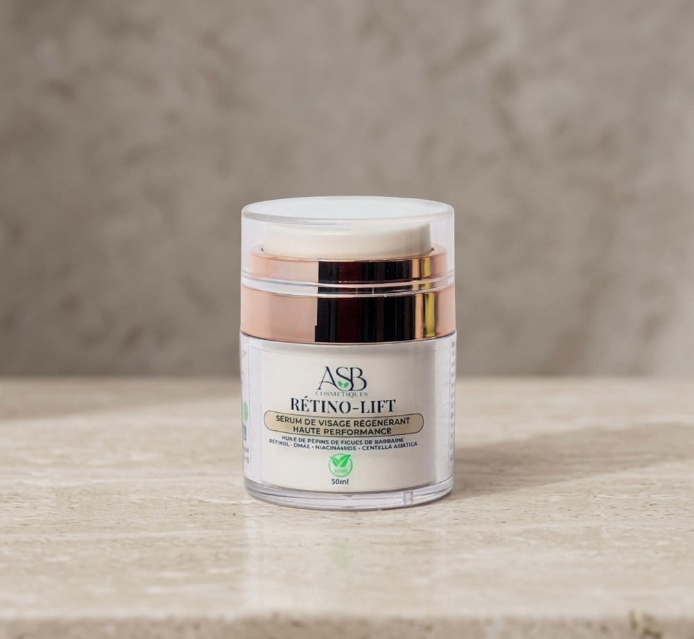 Flacon de Sérum Visage Rétino-Lift régénérant anti-âge naturel - ASB Cosmétique