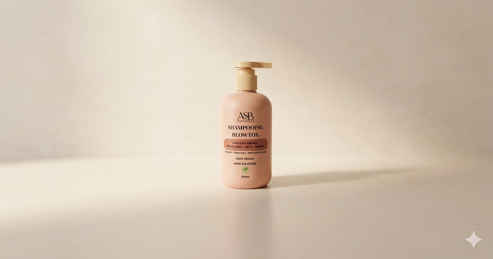 Flacon de Shampoing naturel Blowtox fortifiant et hydratant sans sulfate - ASB Cosmétique
