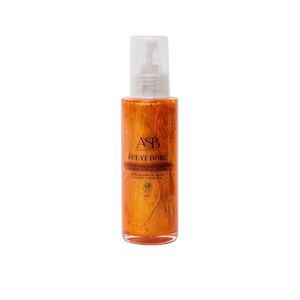 Flacon d'Huile Scintillante naturelle pour le corps Éclat Doré - ASB Cosmétique