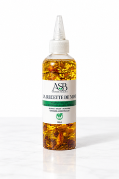 Recette de Mima – Soin capillaire pour la pousse – soin cosmétique ASB Cosmétiques, marque inspirée des rituels de beauté marocains