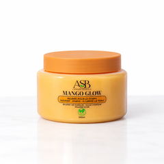 Mango Glow – Beurre nourrissant corps et cheveux – soin cosmétique ASB Cosmétiques, marque inspirée des rituels de beauté marocains