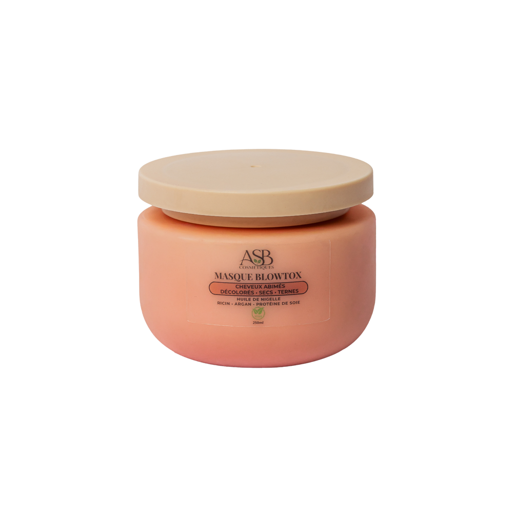 Pot de Masque capillaire Blowtox réparation intense pour cheveux abîmés - ASB Cosmétique