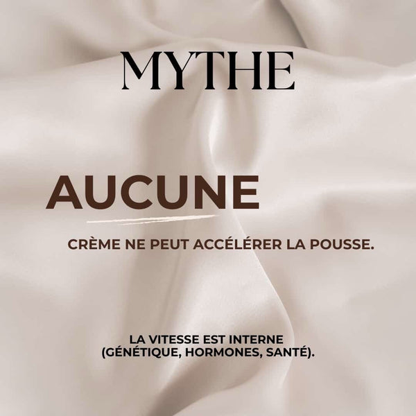 ❌ Mythe vs Réalité :

Ta crème ne fait pas pousser tes cheveux !

On vous dit tout :
une crème hydrate et évite la casse, ce qui donne l’illusion de longueur... mais la pousse, la vraie, se passe au niveau du cuir chevelu !

🚀 La vraie solution ?
Notre Accélérateur de Pousse.
Un macérat huileux puissant qui stimule la racine pour gagner de vrais centimètres.

1. La crème pour garder tes longueurs.
2. Notre huile pour activer la croissance.
✨ Passe du mythe à la réalité grâce à La Recette de Mima 🌱